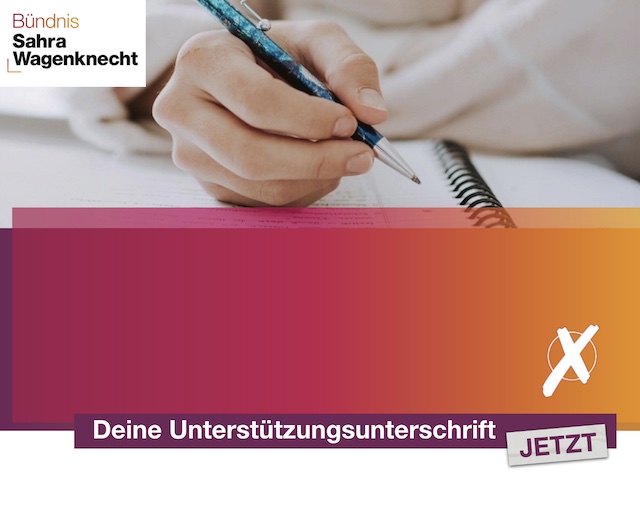 Deine Unterstützungsunterschrift